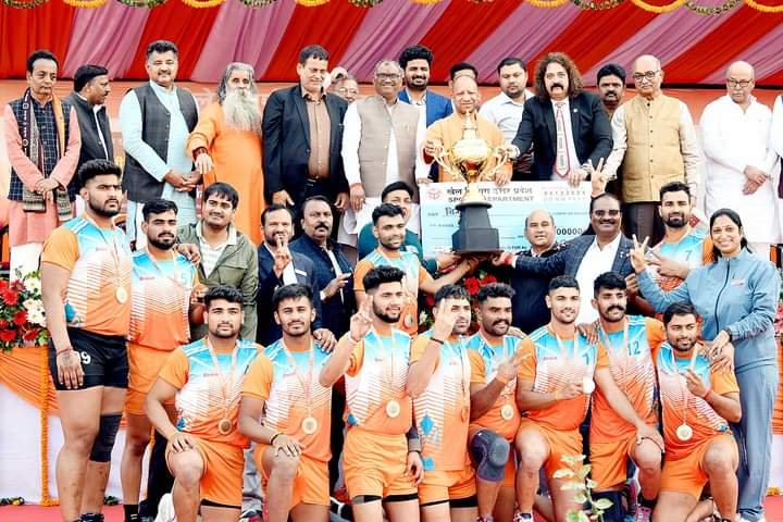 MYogiAdityanath attended the Prize Distribution ceremony at Gorakhpur for 6th All-India Prize Money Men’s Kabaddi Tournament 2024 